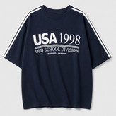 تیشرت باکسی طرح USA 1998