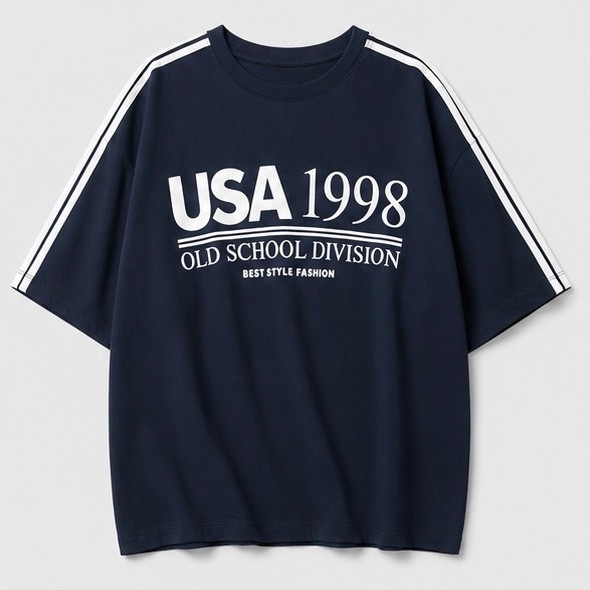 تیشرت باکسی طرح USA 1998
