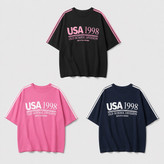 تیشرت باکسی طرح USA 1998