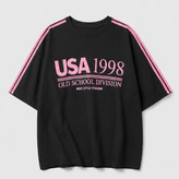 تیشرت باکسی طرح USA 1998