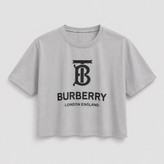 کراپ تیشرت طرح BURBERRY جنس پنبه