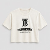 کراپ تیشرت طرح BURBERRY جنس پنبه