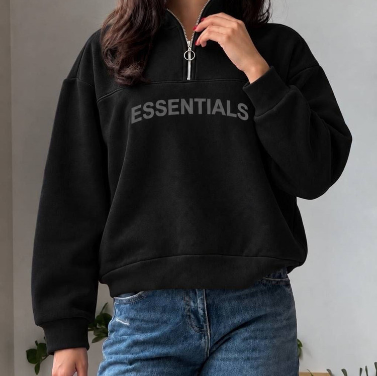 دورس نیم زیپ خار خورده طرح ESSENTIAL
